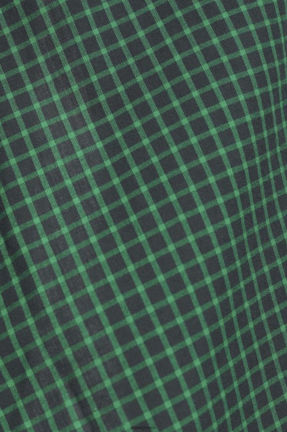 άνδρες Esprit σκούρο γαλαζοπράσινο καρό πουκάμισο με λεπτή εφαρμογή πουκάμισα 0J044P688