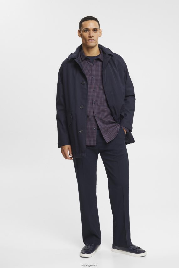 άνδρες Esprit ΠΟΛΕΜΙΚΟ ΝΑΥΤΙΚΟ καρό πουκάμισο με λεπτή εφαρμογή πουκάμισα 0J044P689