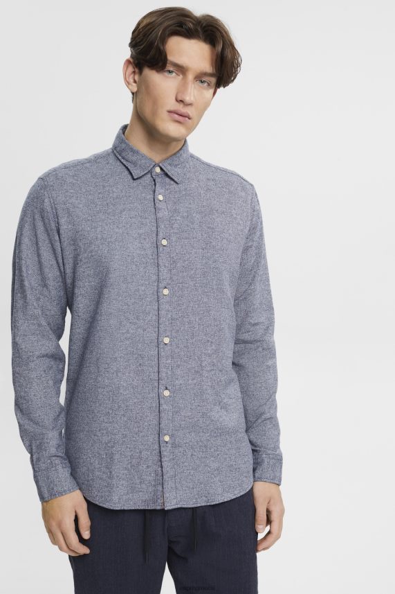 άνδρες Esprit ΠΟΛΕΜΙΚΟ ΝΑΥΤΙΚΟ πουκάμισο σε λεπτή εφαρμογή πουκάμισα 0J044P701