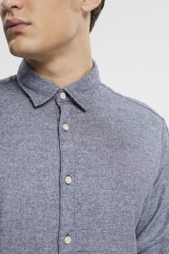 άνδρες Esprit ΠΟΛΕΜΙΚΟ ΝΑΥΤΙΚΟ πουκάμισο σε λεπτή εφαρμογή πουκάμισα 0J044P701