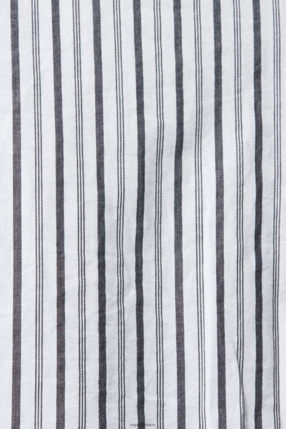 άνδρες Esprit άσπρο ριγέ πουκάμισο πουκάμισα 0J044P786