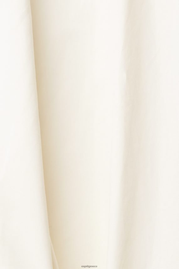 άνδρες Esprit υπόλευκο βιώσιμο βαμβακερό πουκάμισο πουκάμισα 0J044P831