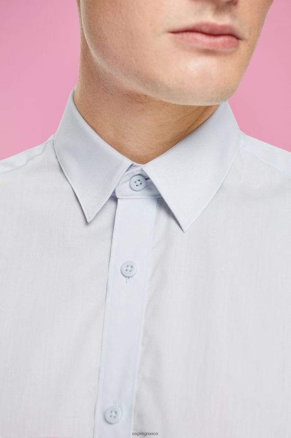 άνδρες Esprit γαλάζιο βιώσιμο βαμβακερό πουκάμισο πουκάμισα 0J044P832