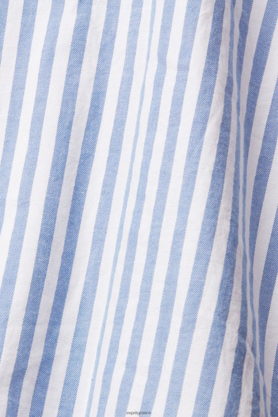 άνδρες Esprit μπλε ριγέ πουκάμισο πουκάμισα 0J044P873