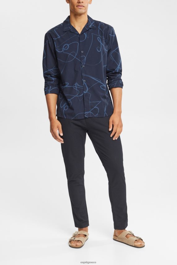 άνδρες Esprit ΠΟΛΕΜΙΚΟ ΝΑΥΤΙΚΟ πουκάμισο με σχέδιο πουκάμισα 0J044P910
