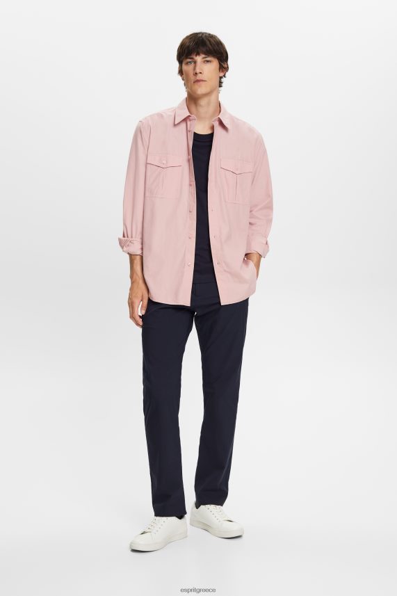 άνδρες Esprit παλιό ροζ χρηστικό πουκάμισο, 100% βαμβάκι πουκάμισα 0J044P573