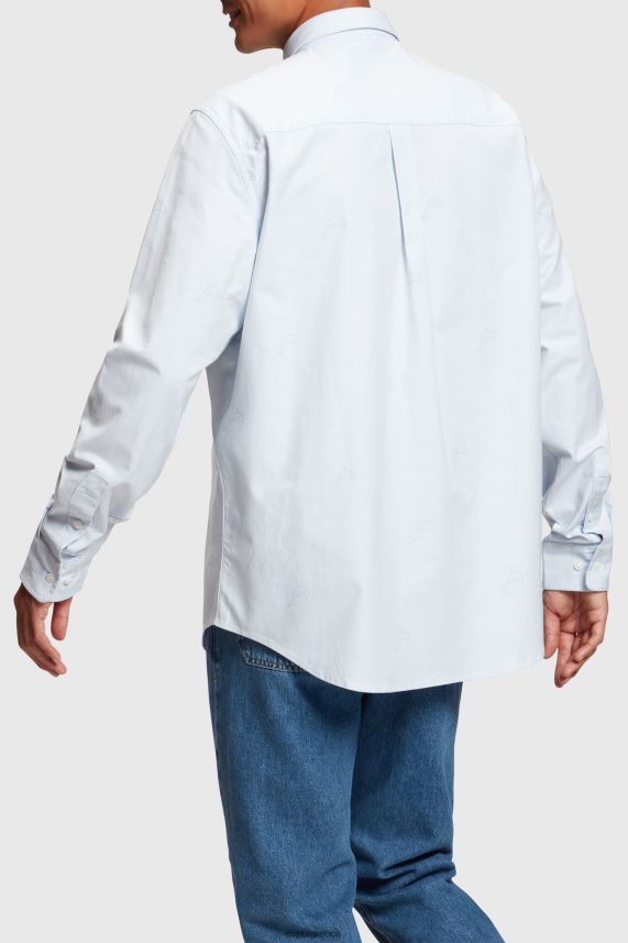 άνδρες Esprit γαλάζιο Πουκάμισο oxford με στάμπα με χαλαρή εφαρμογή πουκάμισα 0J044P795