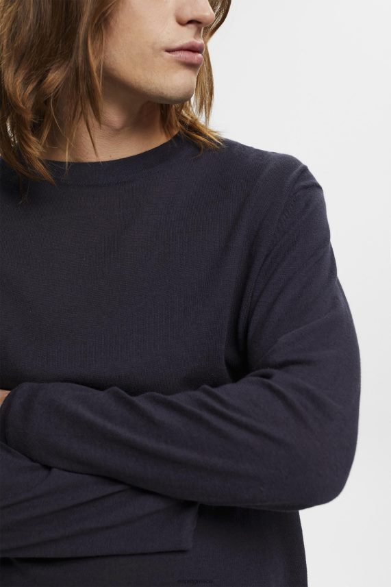 άνδρες Esprit ΠΟΛΕΜΙΚΟ ΝΑΥΤΙΚΟ λεπτή πλεκτή άλτης πουλόβερ 0J044P684