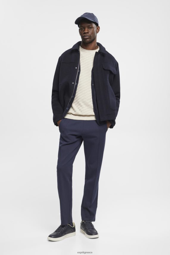 άνδρες Esprit ελαφρύ γκρι ανάγλυφο λαιμό πλήρωμα πουλόβερ 0J044P718