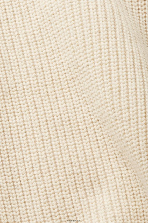 άνδρες Esprit ελαφρύ γκρι πλεκτό μπλουζάκι με μισό φερμουάρ πουλόβερ 0J044P761