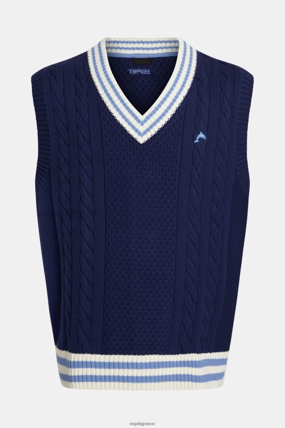 άνδρες Esprit μελάνι κολεγιακό πουλόβερ πουλόβερ 0J044P812