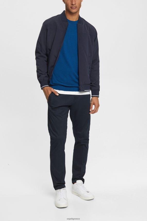 άνδρες Esprit μπλε βενζίνης πλεκτό μάλλινο πουλόβερ πουλόβερ 0J044P905