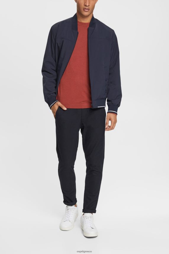 άνδρες Esprit τερρακότα πλεκτό μάλλινο πουλόβερ πουλόβερ 0J044P906