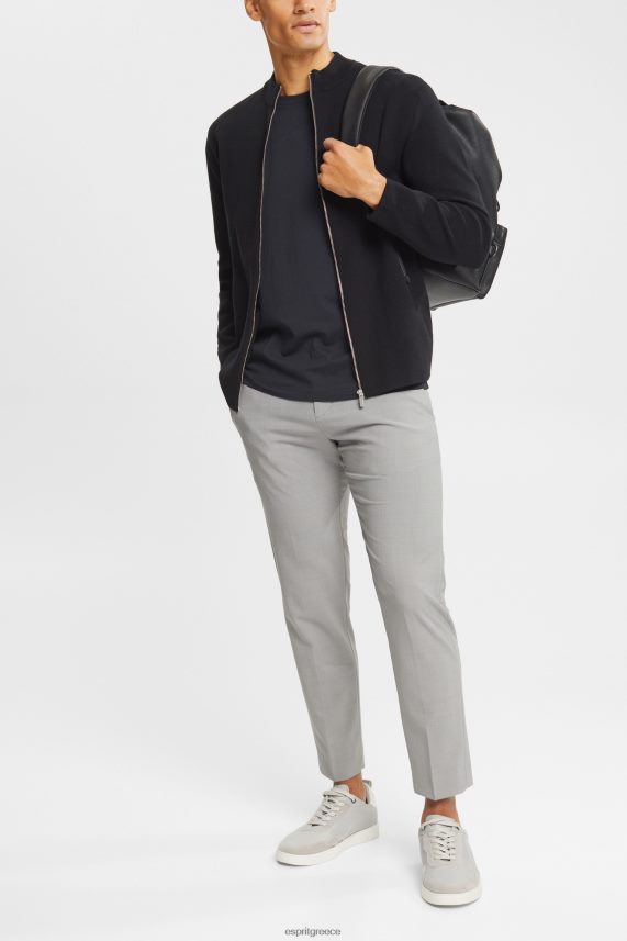 άνδρες Esprit μαύρος ζακέτα με φερμουάρ πουλόβερ 0J044P921