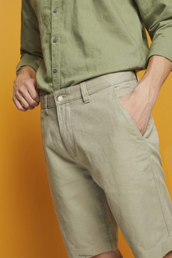 άνδρες Esprit ανοιχτό πράσινο σορτς σε στυλ chino σορτς 0J044P673