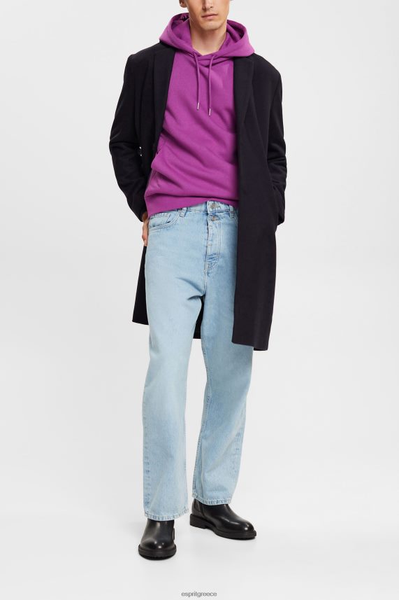 άνδρες Esprit μπλε λευκασμένα φαρδιά τζιν από βιώσιμο βαμβάκι τζην 0J044P848