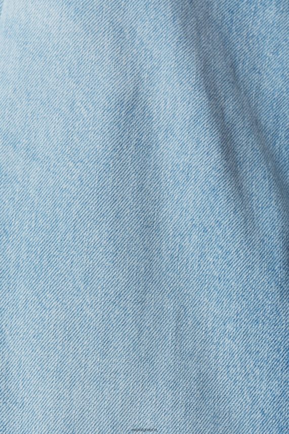 άνδρες Esprit μπλε λευκασμένα φαρδιά τζιν από βιώσιμο βαμβάκι τζην 0J044P848