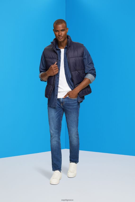 άνδρες Esprit μπλε μέτριο πλύσιμο slim fit τζιν, dual max τζην 0J044P829