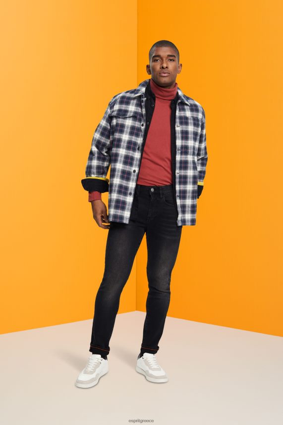 άνδρες Esprit γκρι μεσαίο πλύσιμο slim fit stretch τζιν, dual max τζην 0J044P849